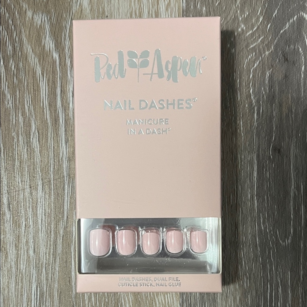 Red Aspen Pink Nail Dashes